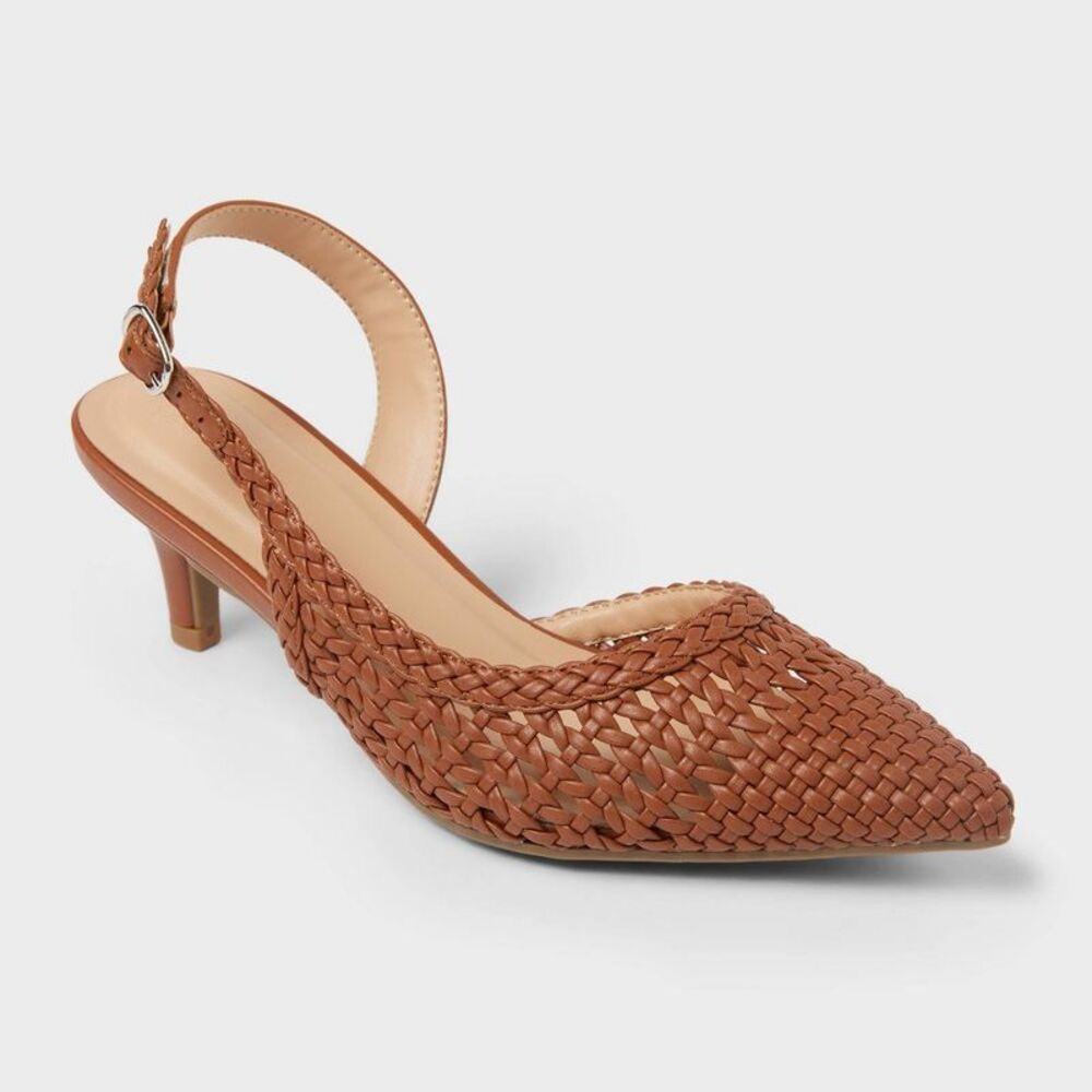 Women's Miriam Louis Heels with Memory Foam - Cognac 5